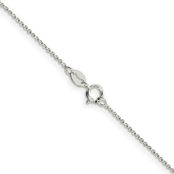 New Ladies Womens 16inch Sterling Silver Trace Chain 1.1mm Width Pendant Chain